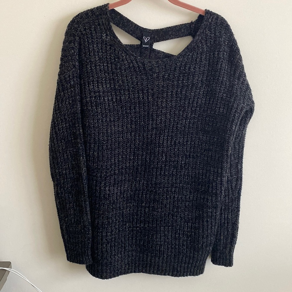 Windsor open back sweater